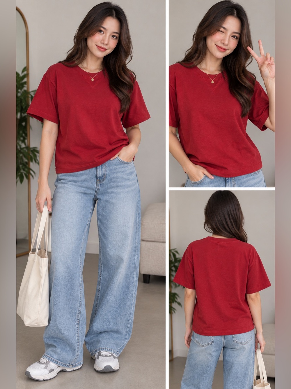 Double Zero- Relaxed Red Women's Tee